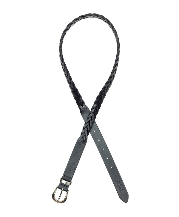 Patricia Nash Laurin Belt Braided — Black