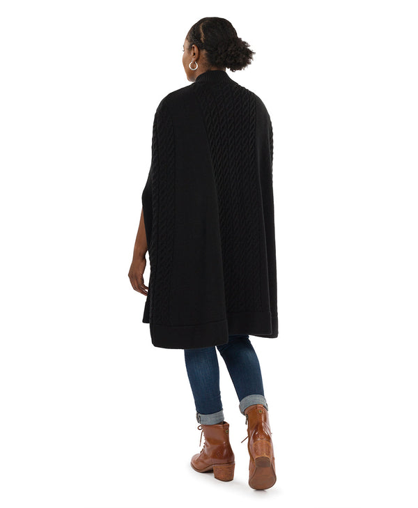 Patricia Nash Long Cable Cape Vintage