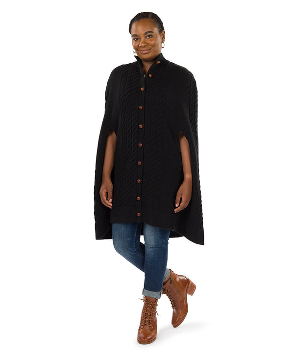 Patricia Nash Long Cable Cape Vintage