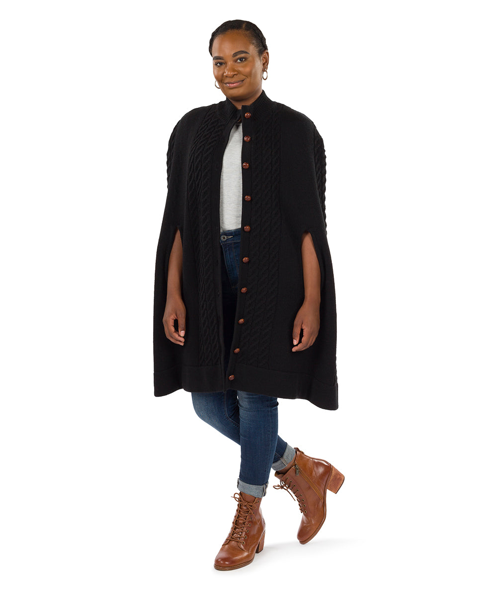 patricia nash Long Cable Cape Vintage