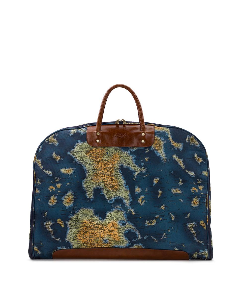 patricia nash Louiza Carry On Woven Poly ‑ Greek Map