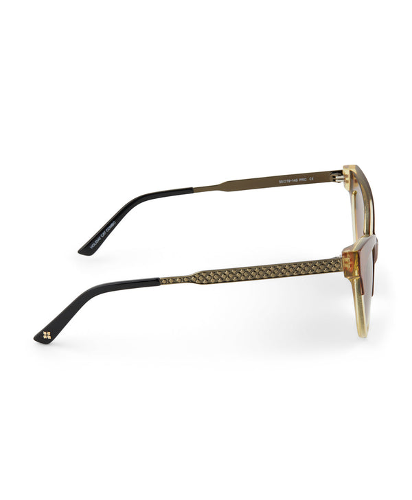 Patricia Nash Monroe Cateye Sunglasses British Tan