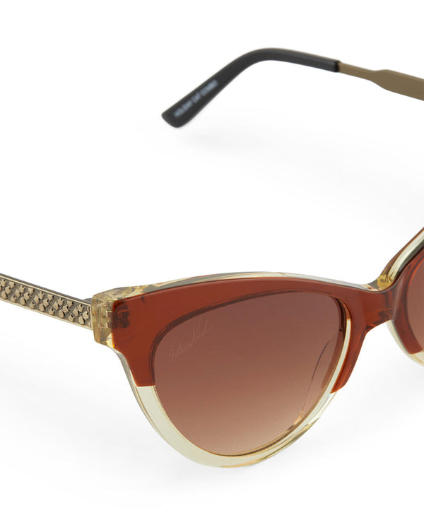 Patricia Nash Monroe Cateye Sunglasses British Tan