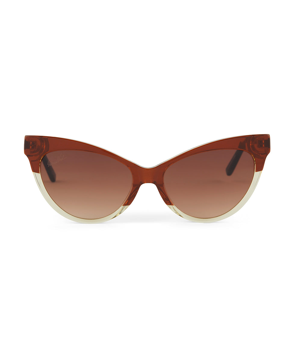 patricia nash Monroe Cateye Sunglasses British Tan