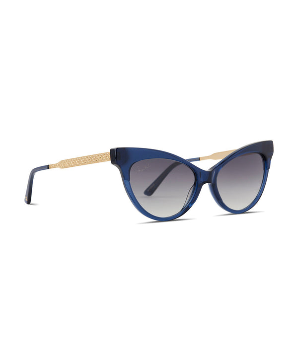 Patricia Nash Monroe Cateye Sunglasses Lapis