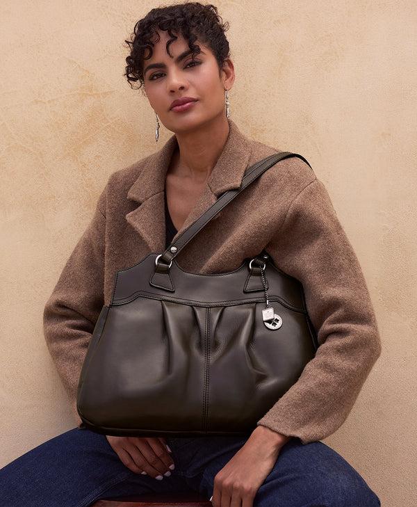 Patricia Nash Napoli Satchel Heritage Leather