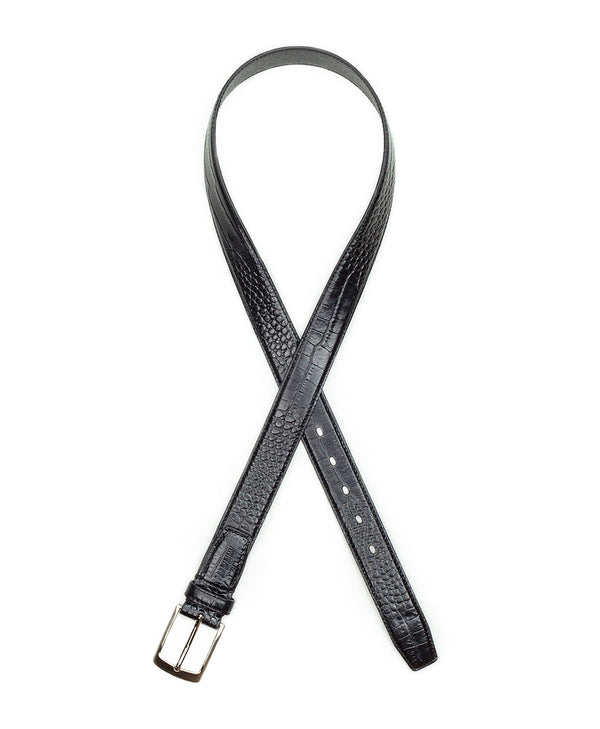 Patricia Nash Nash Men's Croc Belt Black