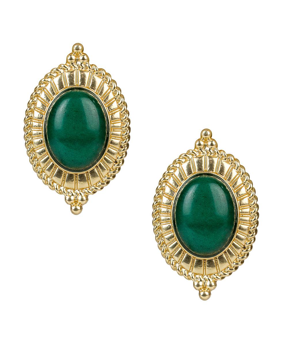 patricia nash Oval Button Cabochon Earrings Museum