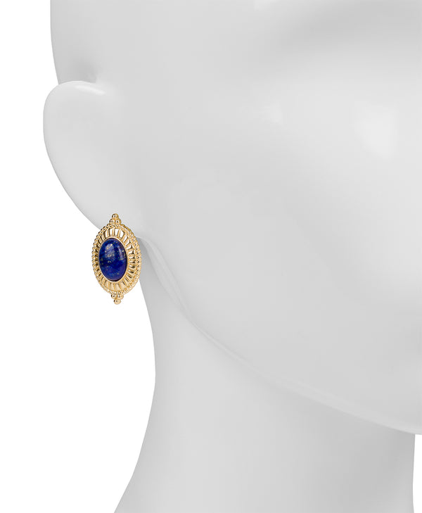 Patricia Nash Oval Button Cabochon Earrings Museum