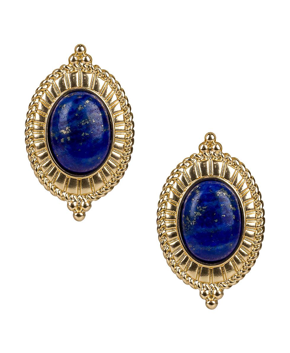 patricia nash Oval Button Cabochon Earrings Museum