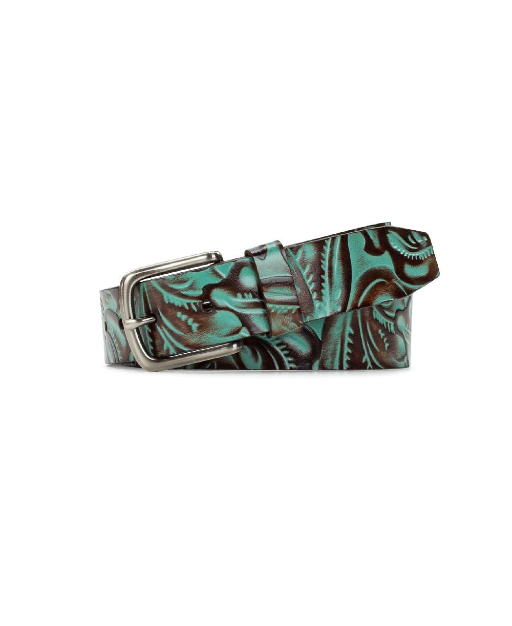 patricia nash Pelosa Belt Tooled — Turquoise