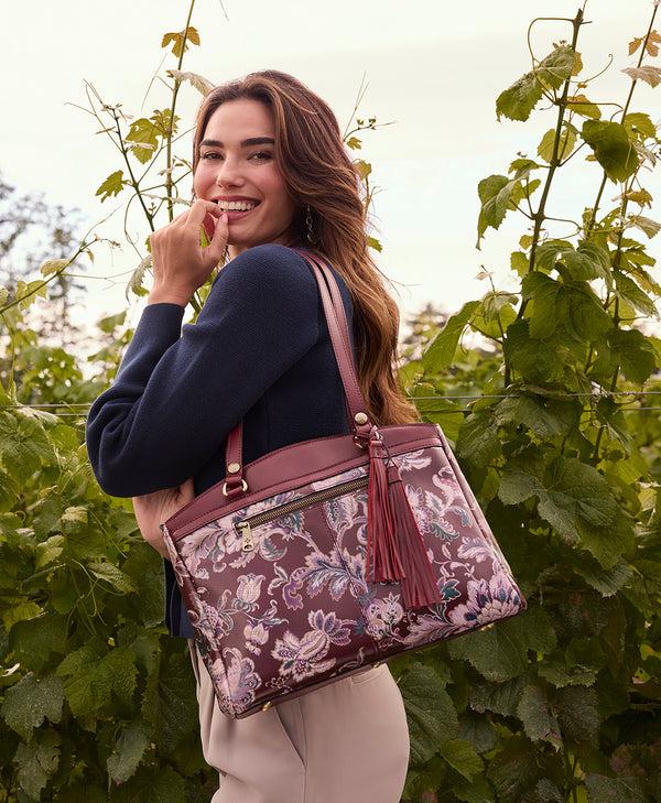 Patricia Nash Poppy Tote European Floral Tapestry