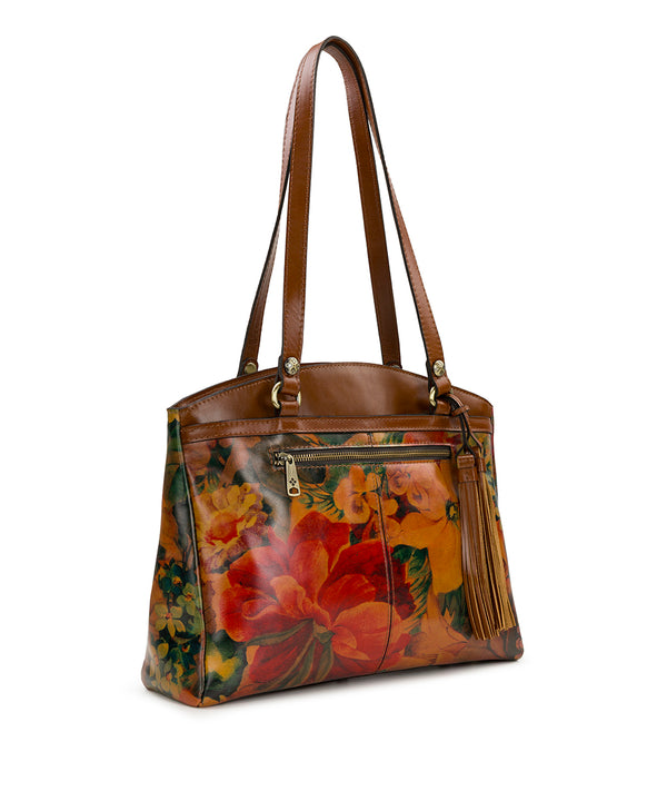 Patricia Nash Poppy Tote Multi Print