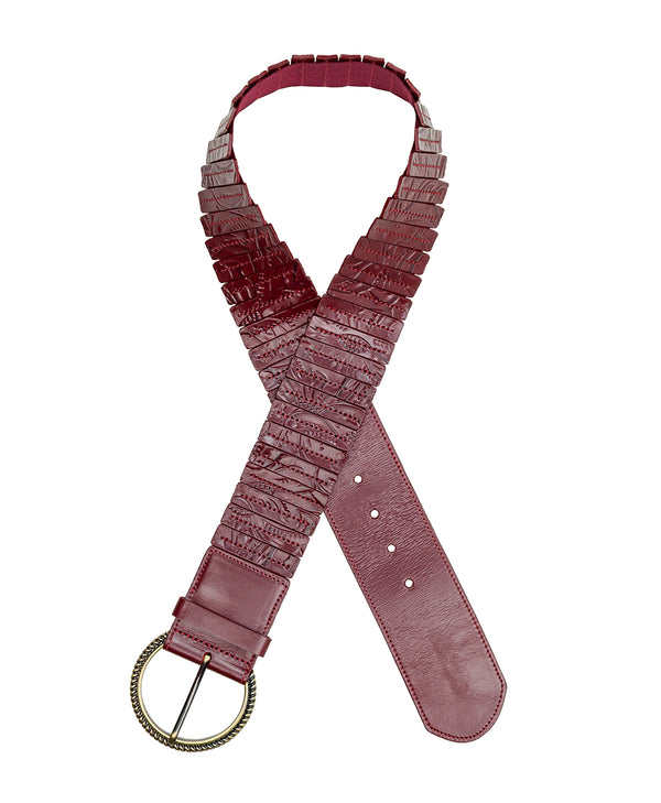 Patricia Nash Resana Tooled Stretch Belt Stretch