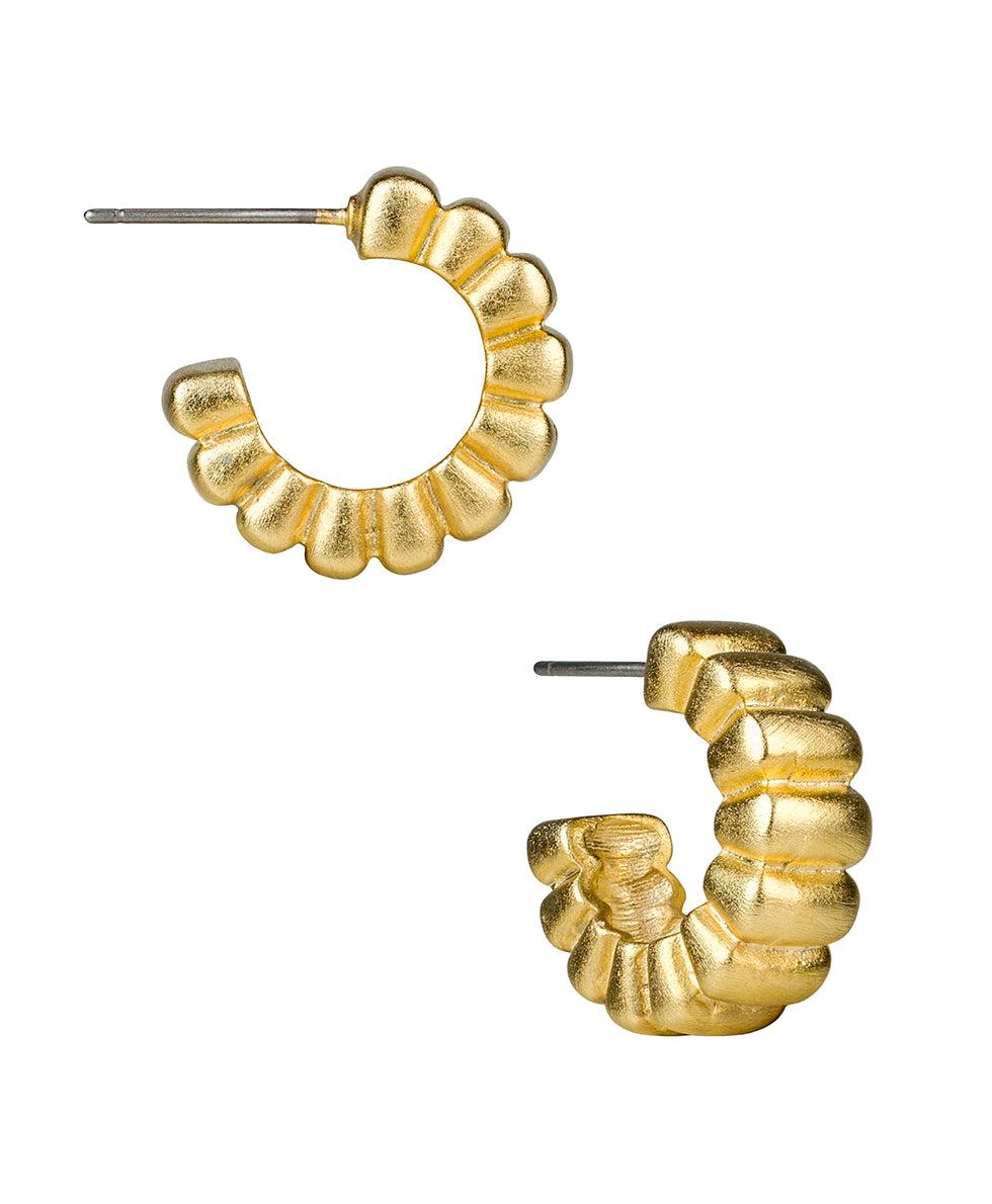 patricia nash Ribbed Hoop Earrings Not So Basics
