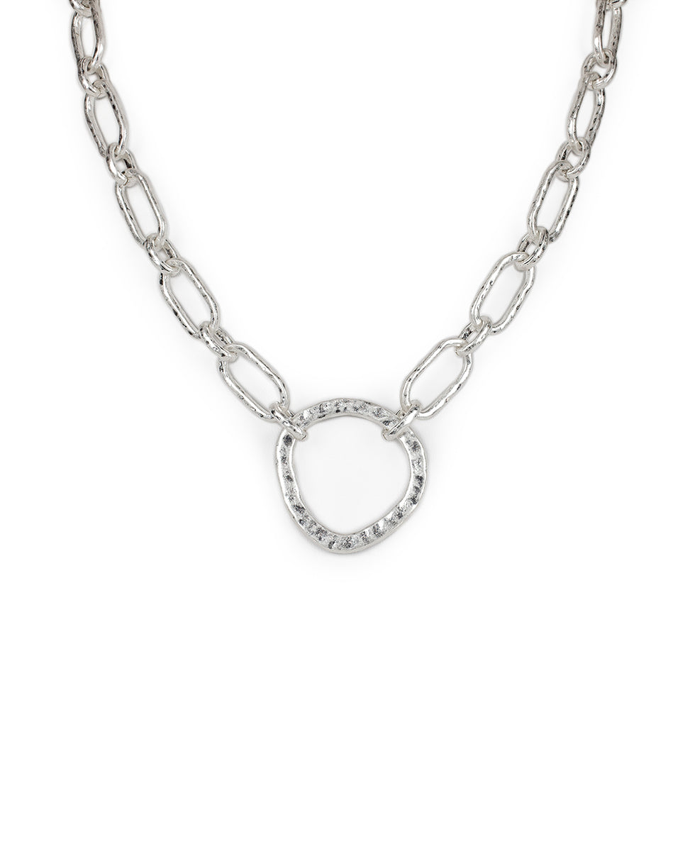 patricia nash Ring Necklace Hammered Marquise