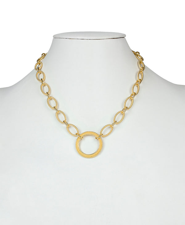 Patricia Nash Ring Pendant Necklace Rope Ring