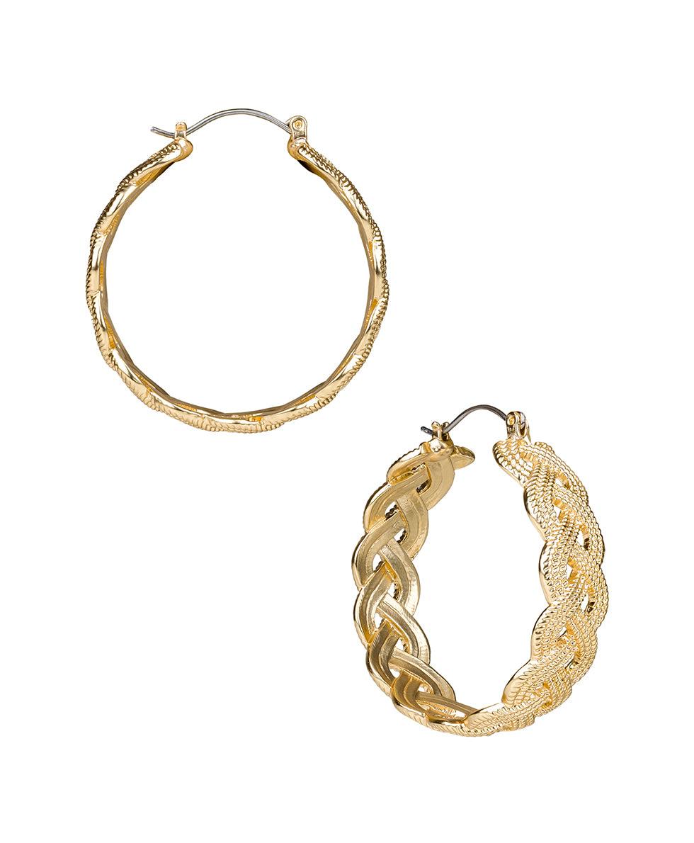 patricia nash Rope Hoop Earrings Aegean Sea