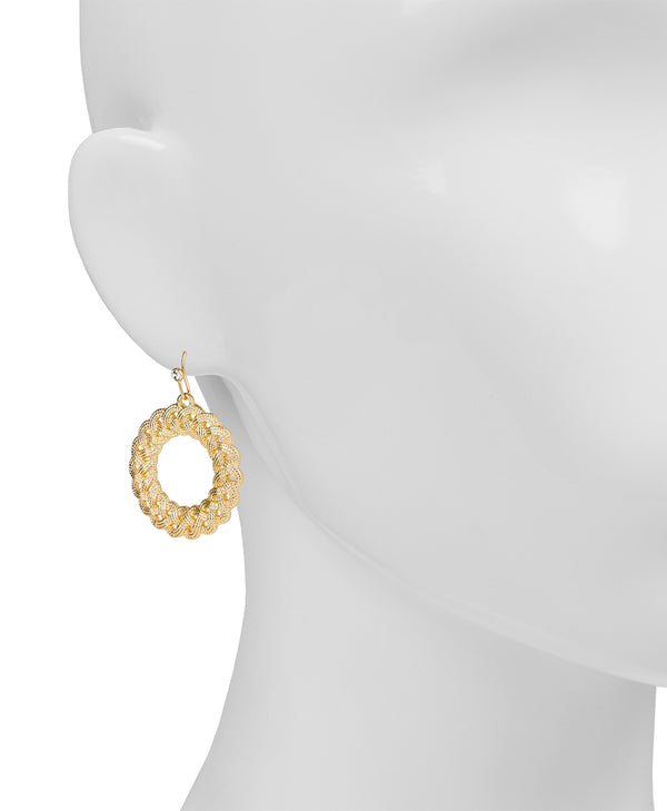 Patricia Nash Rope Ring Dangle Earrings Aegean Sea