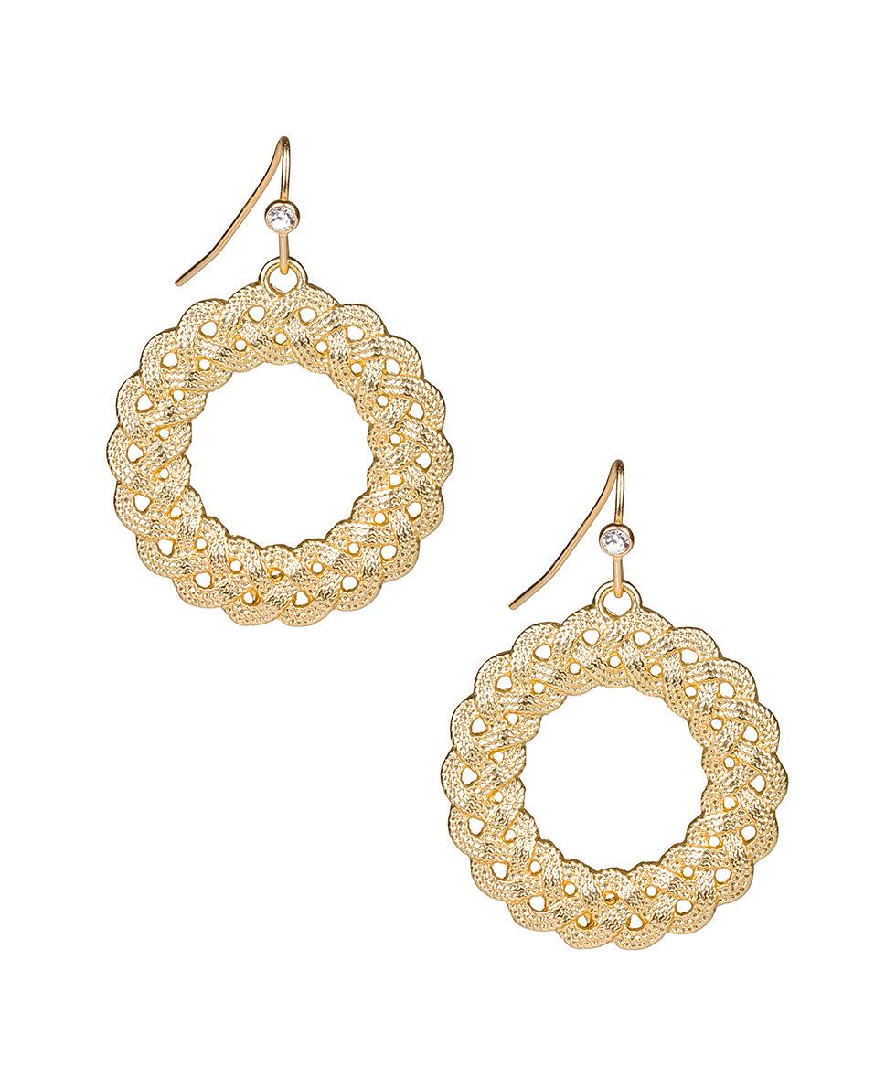 patricia nash Rope Ring Dangle Earrings Aegean Sea