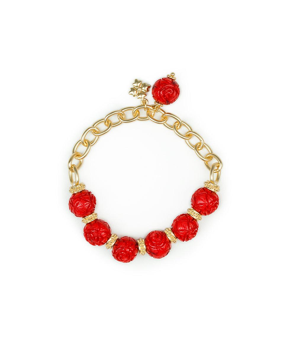 patricia nash Rose Stretch Chain Bracelet Rosey