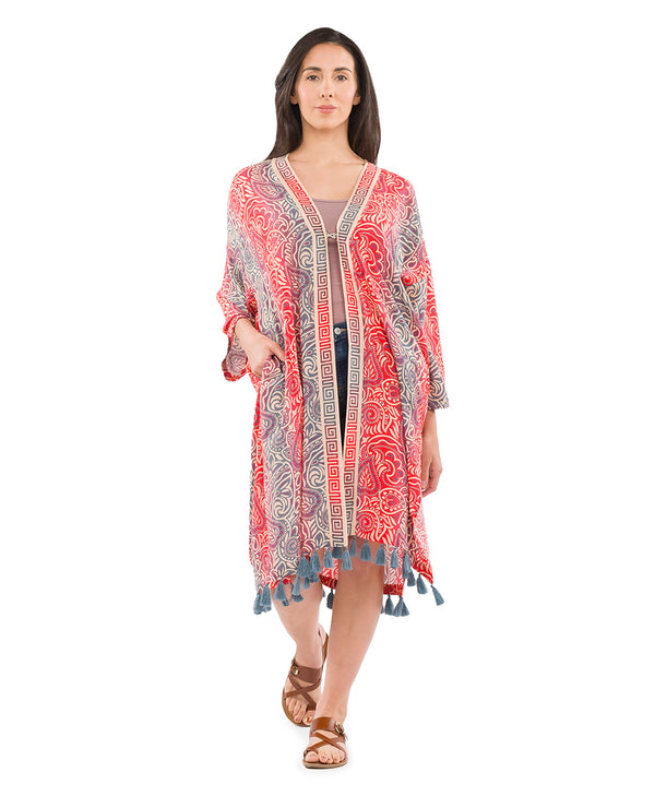 Patricia Nash Ruana Cover‑Up With Tassels