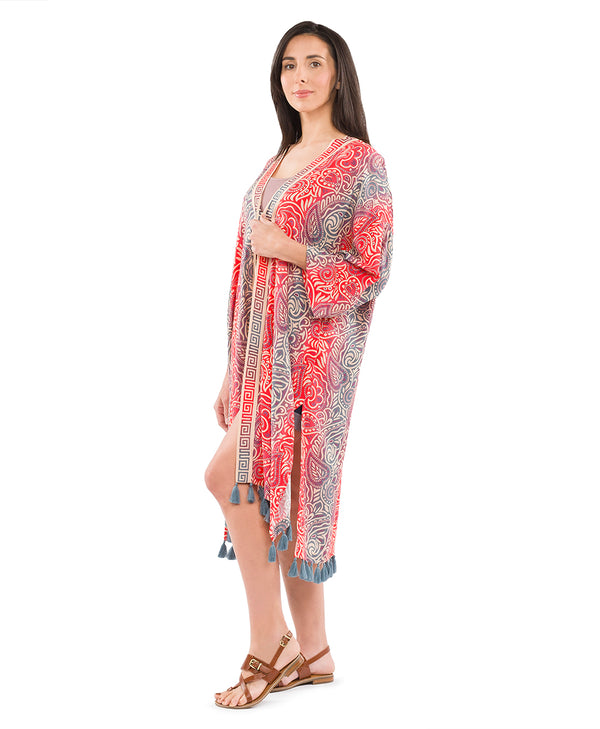 Patricia Nash Ruana Cover‑Up With Tassels