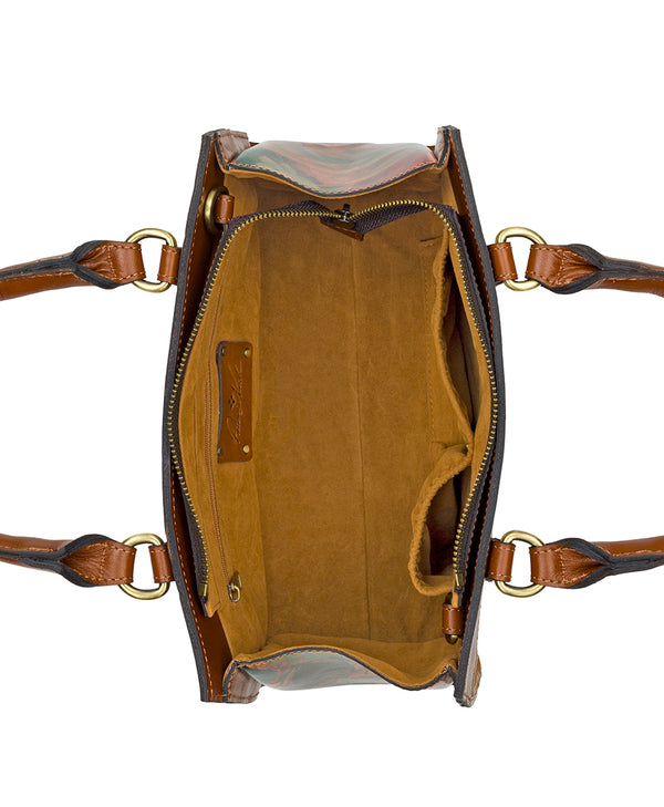 Patricia Nash Salento Satchel Multi Print Small