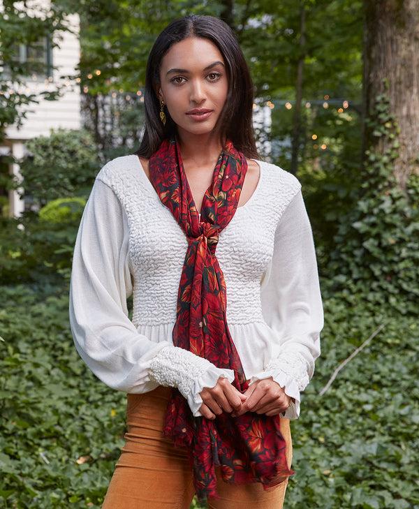 Patricia Nash Scarf English Rustic Mums