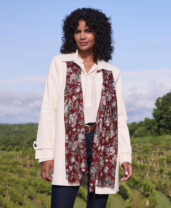 Patricia Nash Scarf European Floral Tapestry