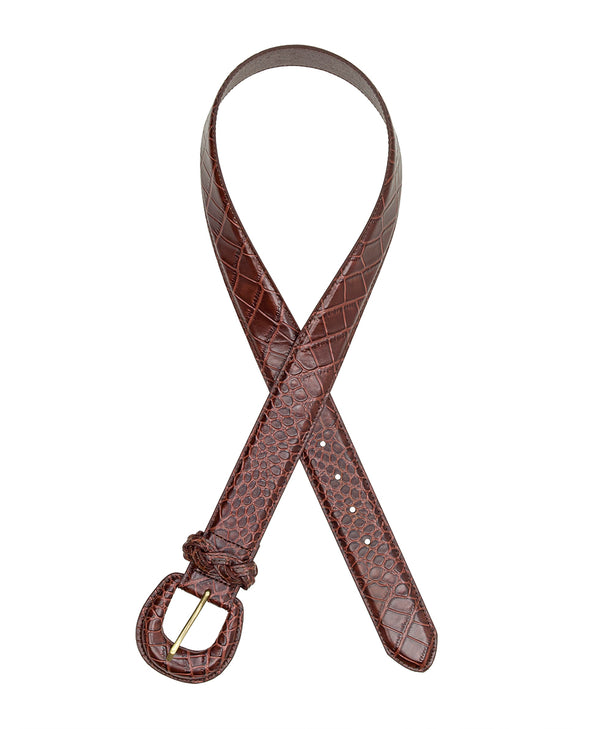 Patricia Nash Selena Belt Vintage Distressed Croc