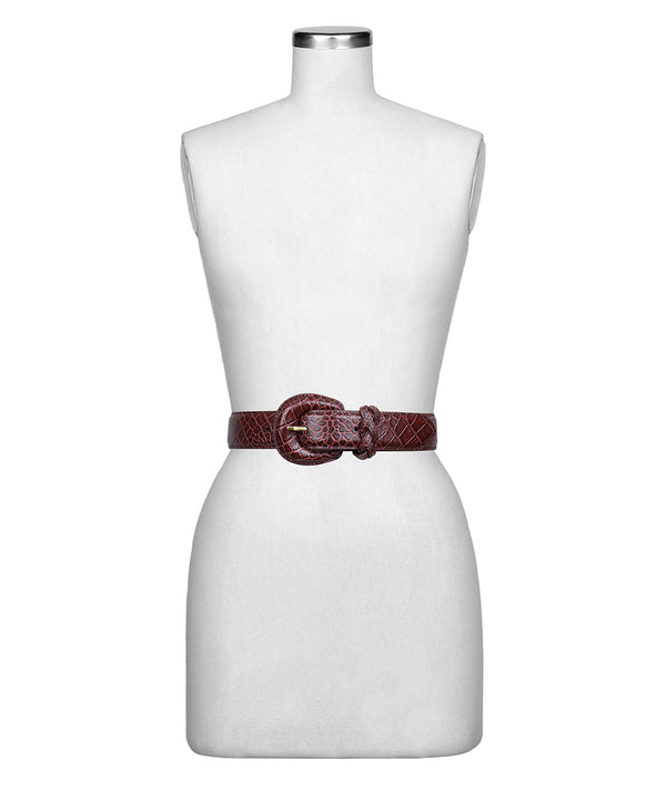 Patricia Nash Selena Belt Vintage Distressed Croc