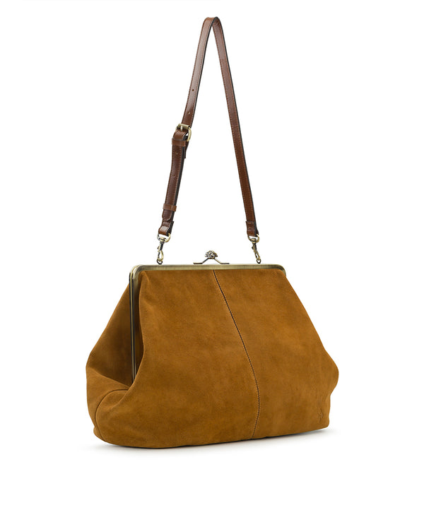 Patricia Nash Serafina Frame Bag Suede