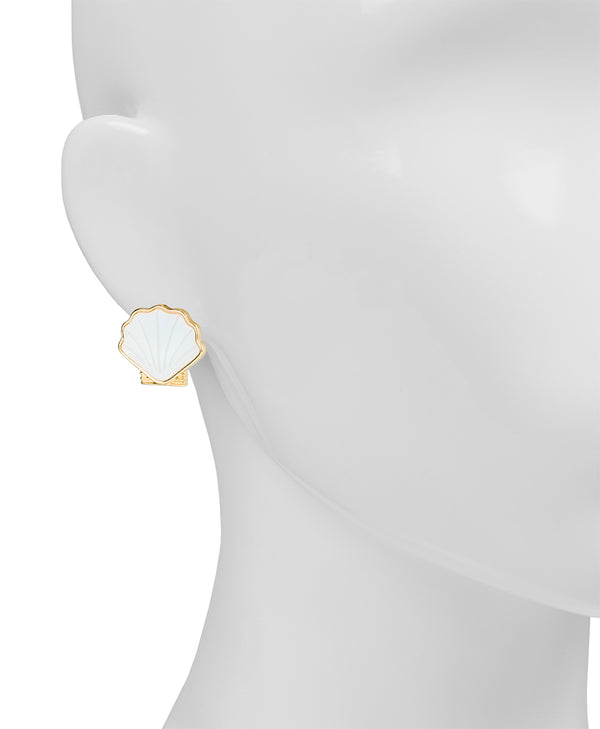 Patricia Nash Shell Stud Earrings Scallop Seashore