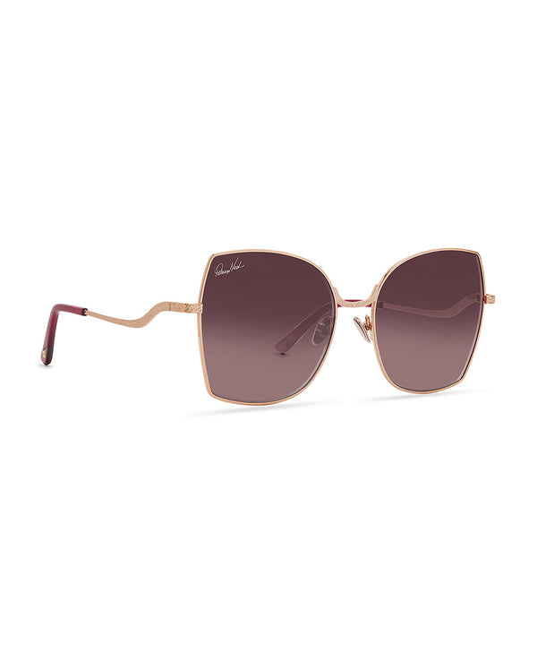 Patricia Nash Sophia Wire Sunglasses Wine