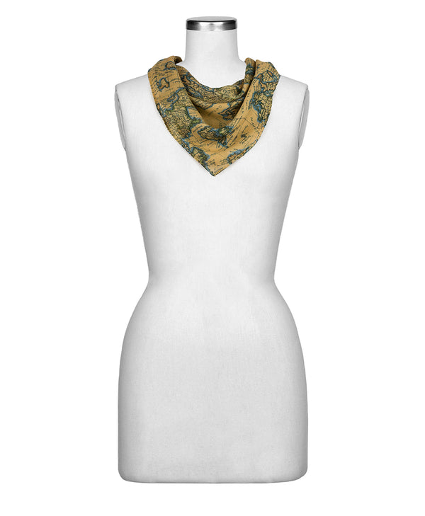 Patricia Nash Square Scarf European Map