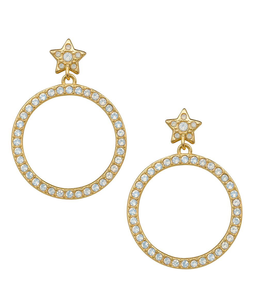 patricia nash Star Doorknocker Earrings Celestial