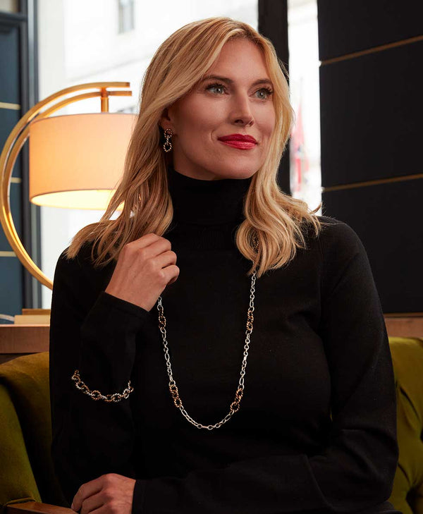 Patricia Nash Station Necklace Rope Ring