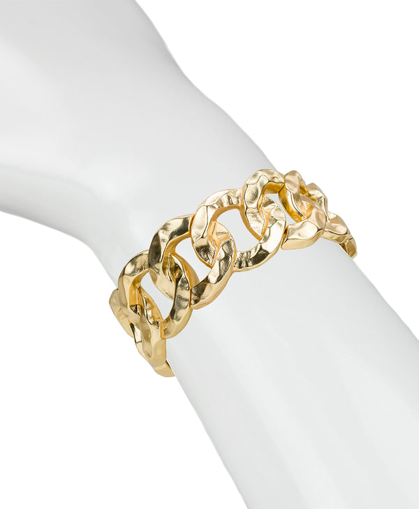 Patricia Nash Stretch Link Bracelet Hammered Link