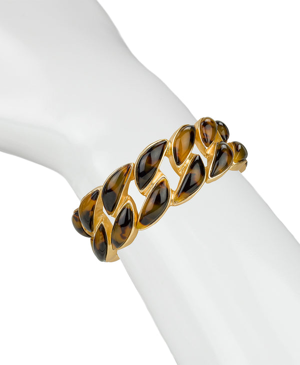 Patricia Nash Stretch Link Bracelet Resin Tortoise