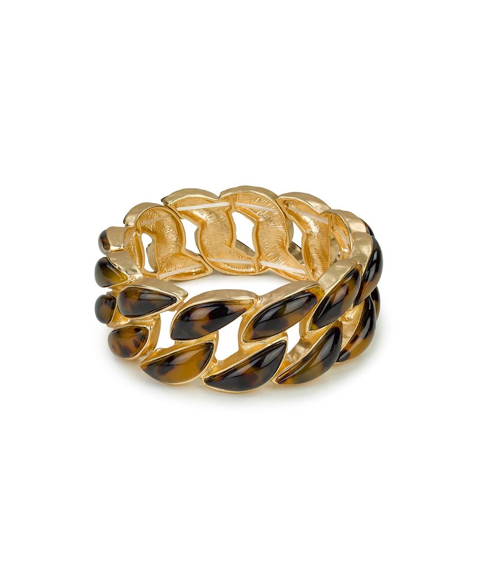 patricia nash Stretch Link Bracelet Resin Tortoise