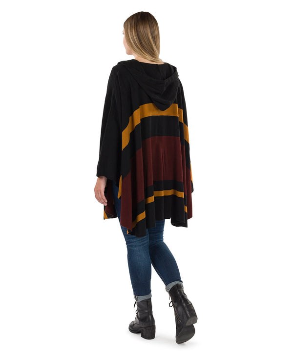 Patricia Nash Striped Hooded Cape Classics