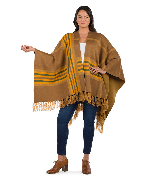 Patricia Nash Striped Shawl Fringed
