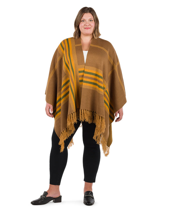 Patricia Nash Striped Shawl Fringed