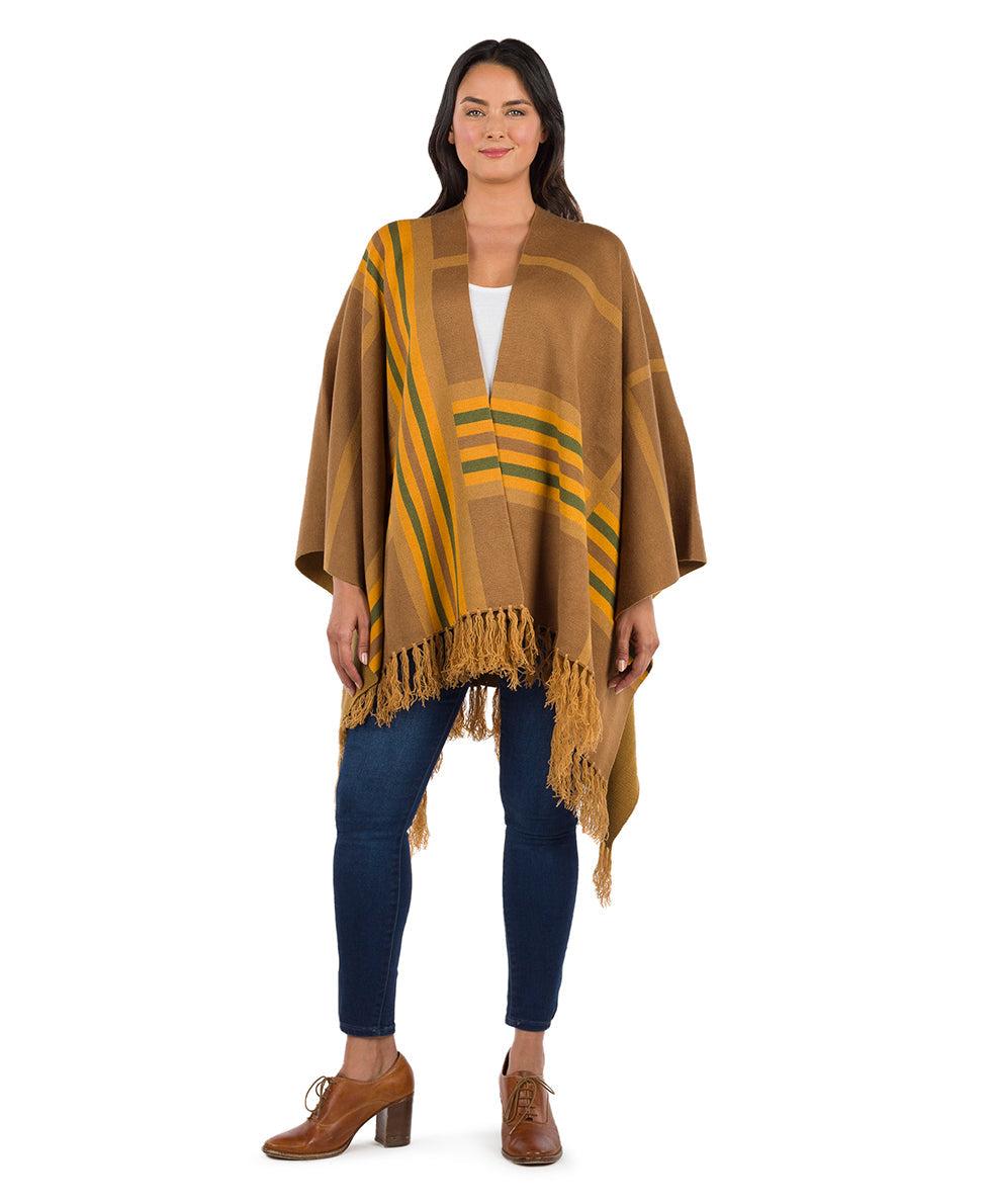 patricia nash Striped Shawl Fringed