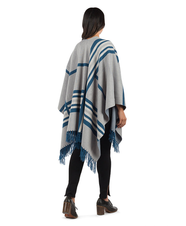 Patricia Nash Striped Shawl Stone
