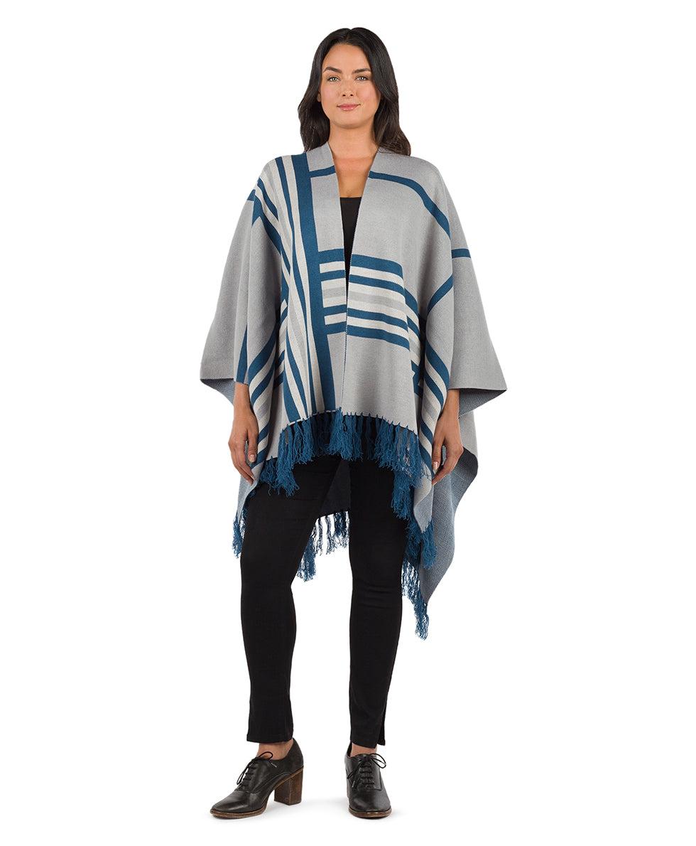 patricia nash Striped Shawl Stone