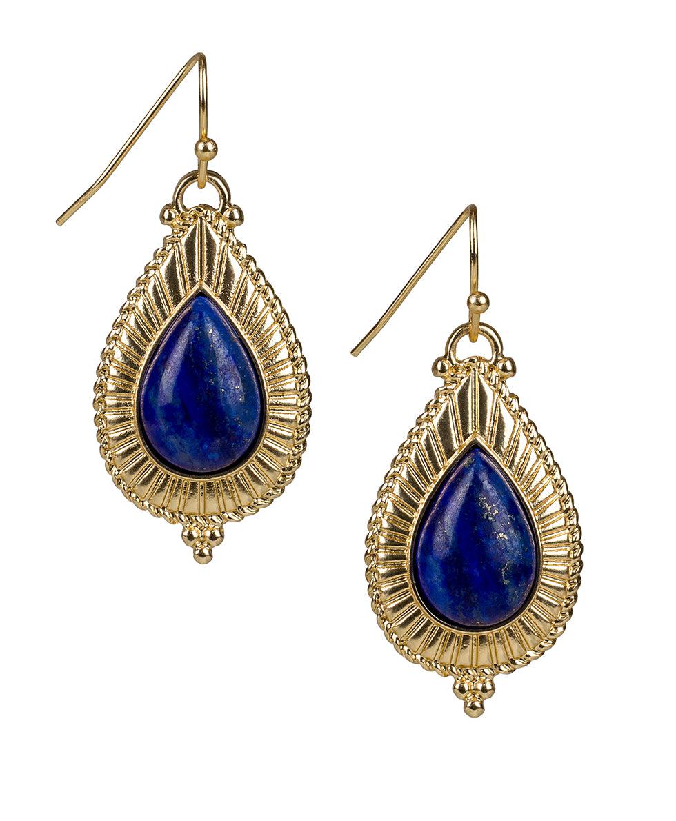 patricia nash Tear Drop Cabochon Earrings Museum