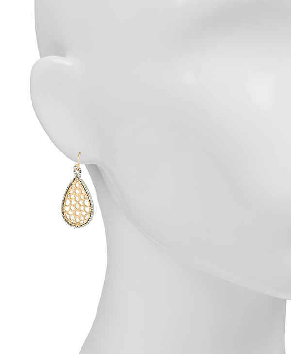 Patricia Nash Tear Drop Earrings Venetian Lace