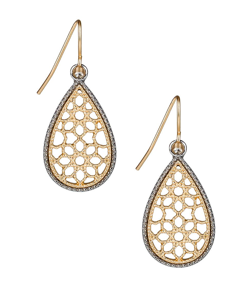 patricia nash Tear Drop Earrings Venetian Lace